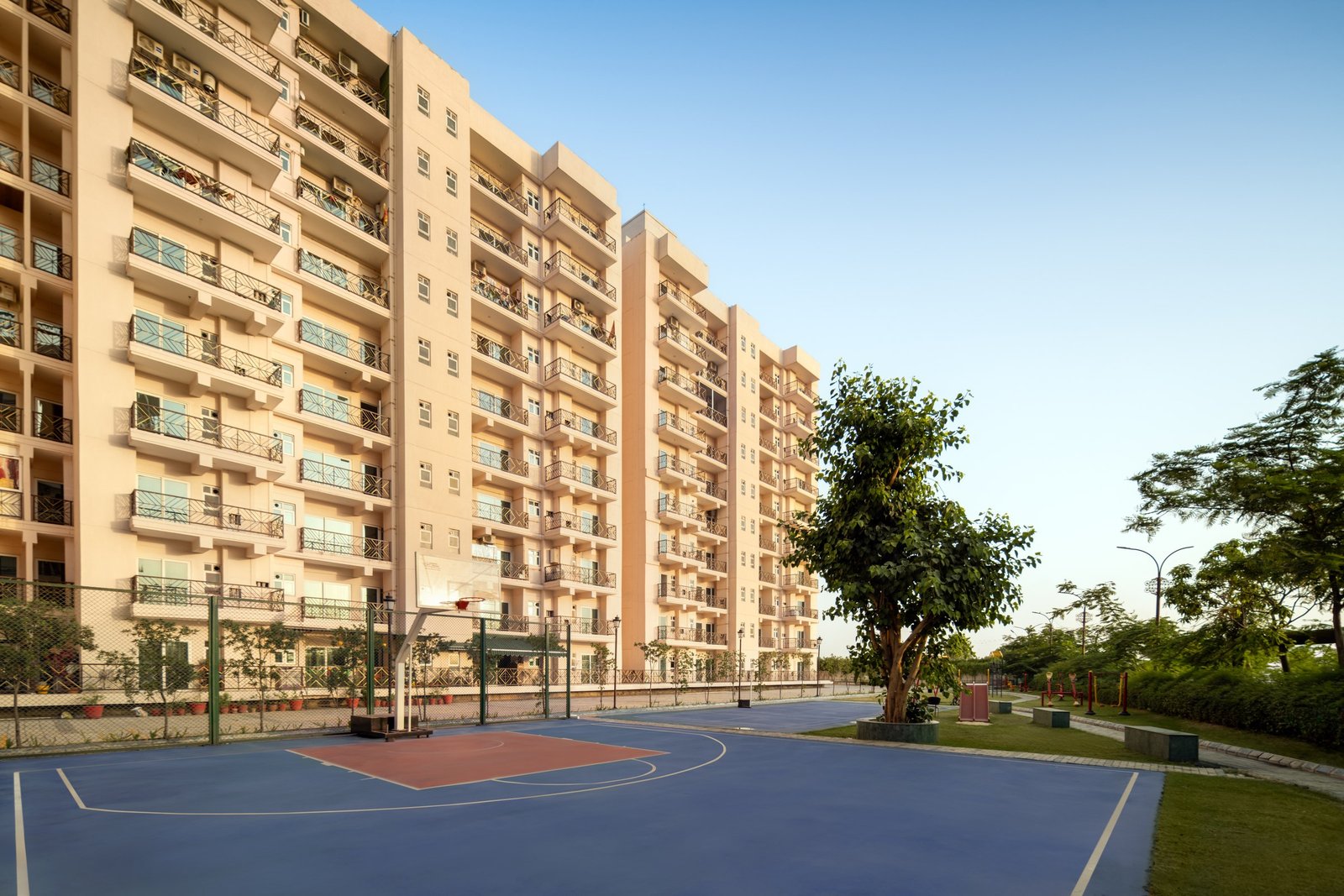 Basketball court wide